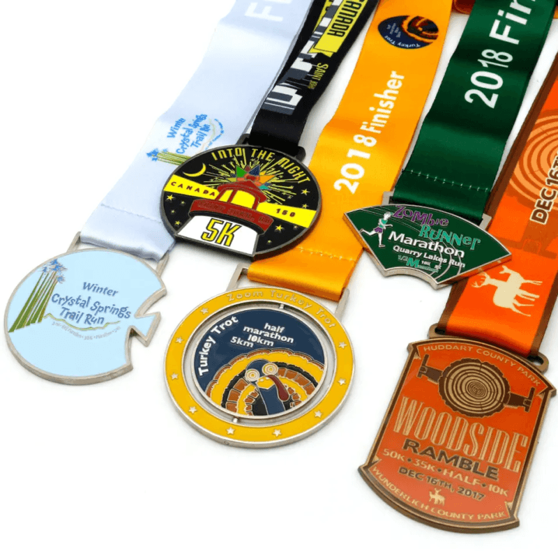 Group of custom soft enamel medals